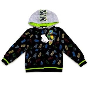 Marvel (NEW) Little Boys Ironman Thor Hulk Captain America Zip-Up Hoodie Size 5T